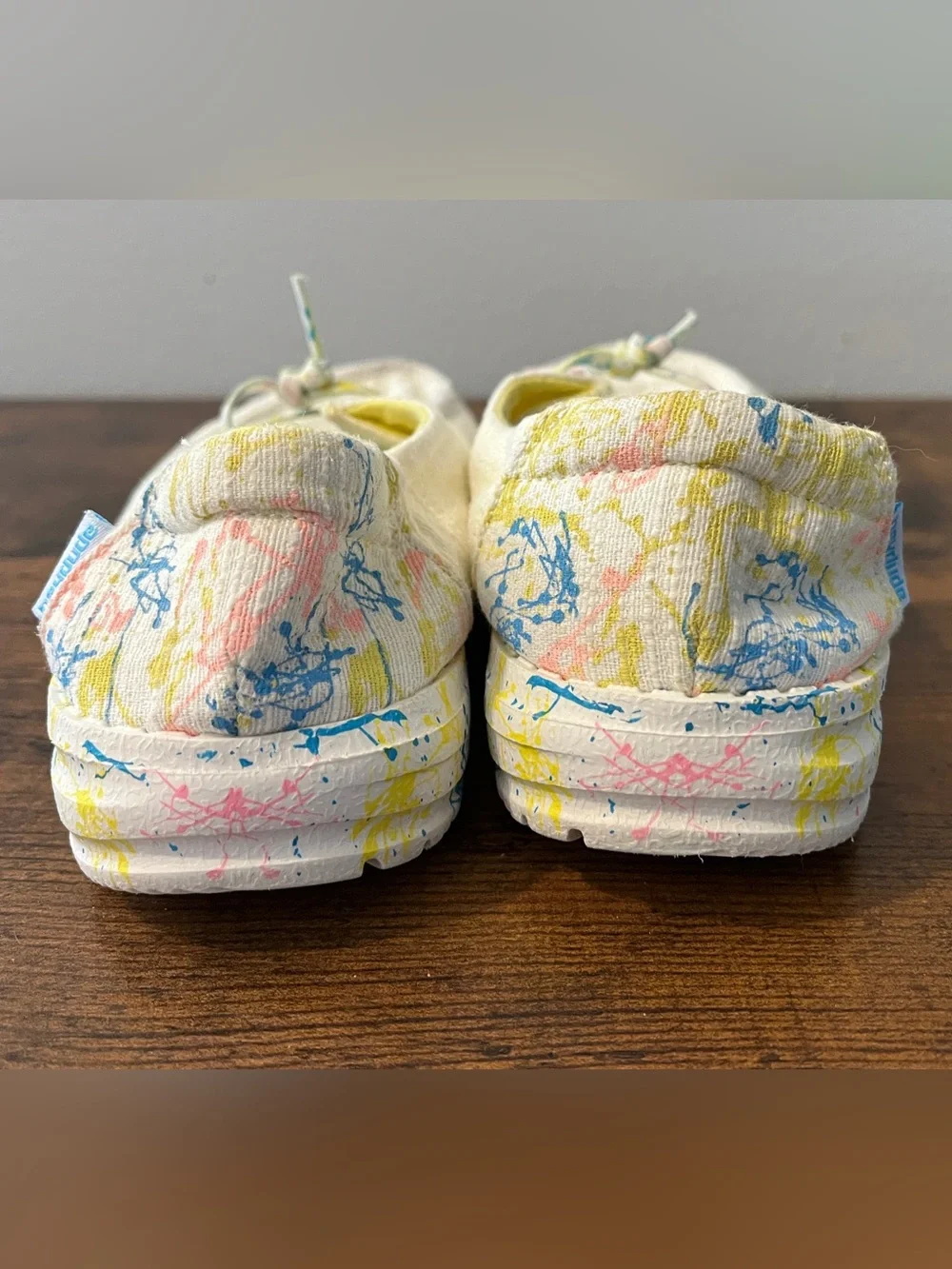 Hey Dude Kids Cream Canvas Sugar Vibe Shoes Size 2